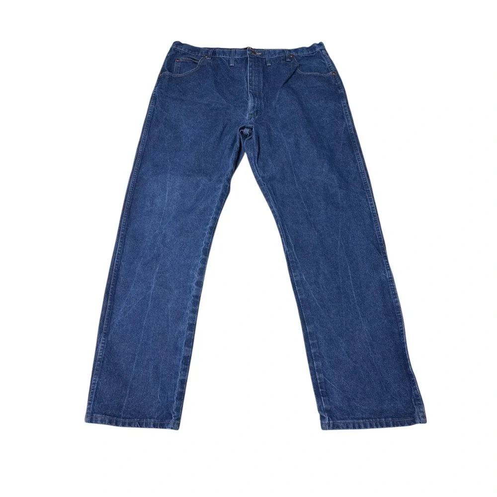 Wrangler Men Jeans 31MWZDN Dark Wash Relaxed Fit Cotton‎ 44x34